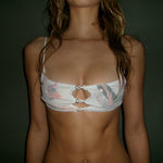 White Scrap Bikini Top