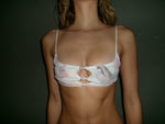 White Scrap Bikini Top