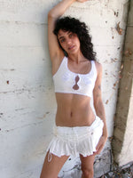GATHERED ADJUSTABLE MINI SKIRT ARCHIVE