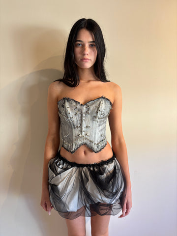 SILVER PIERCED CORSET ARCHIVE