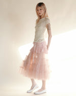 gathered tulle skirt
