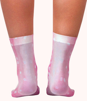 Pink Bambi ankle socks