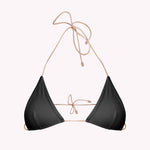 ink black triangle bikini top