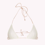 minimalist triangle bikini top