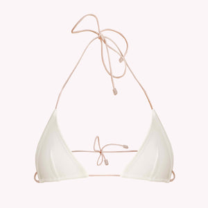 minimalist triangle bikini top