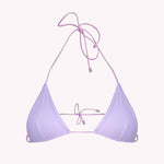 lavender purple triangle bikini top