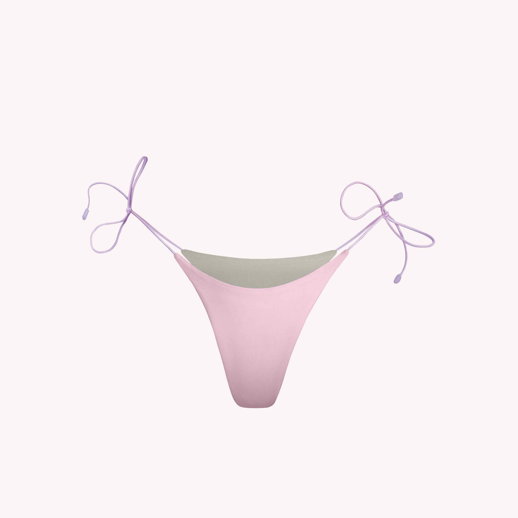 baby pink thong bikini bottom