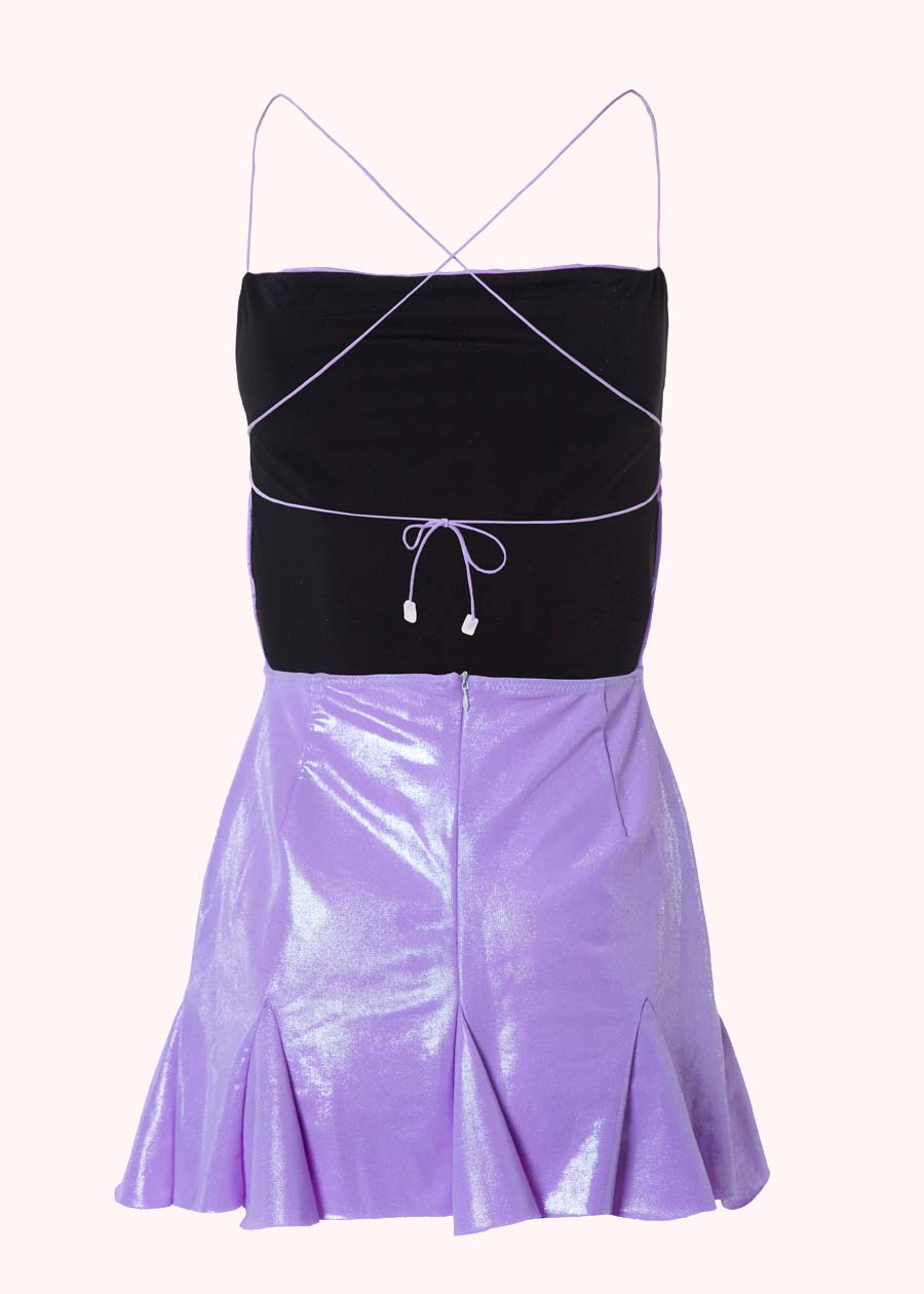 purple sparkly summer dress