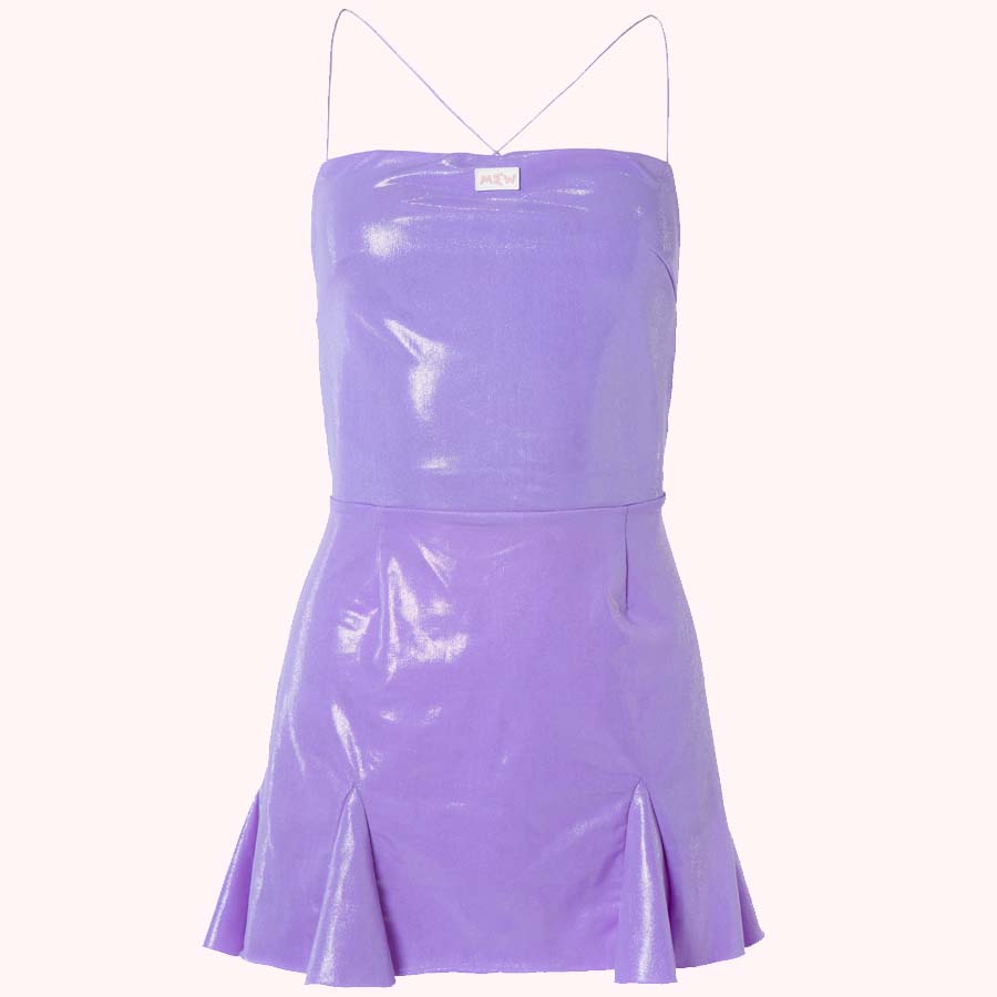 purple sparkly summer dress